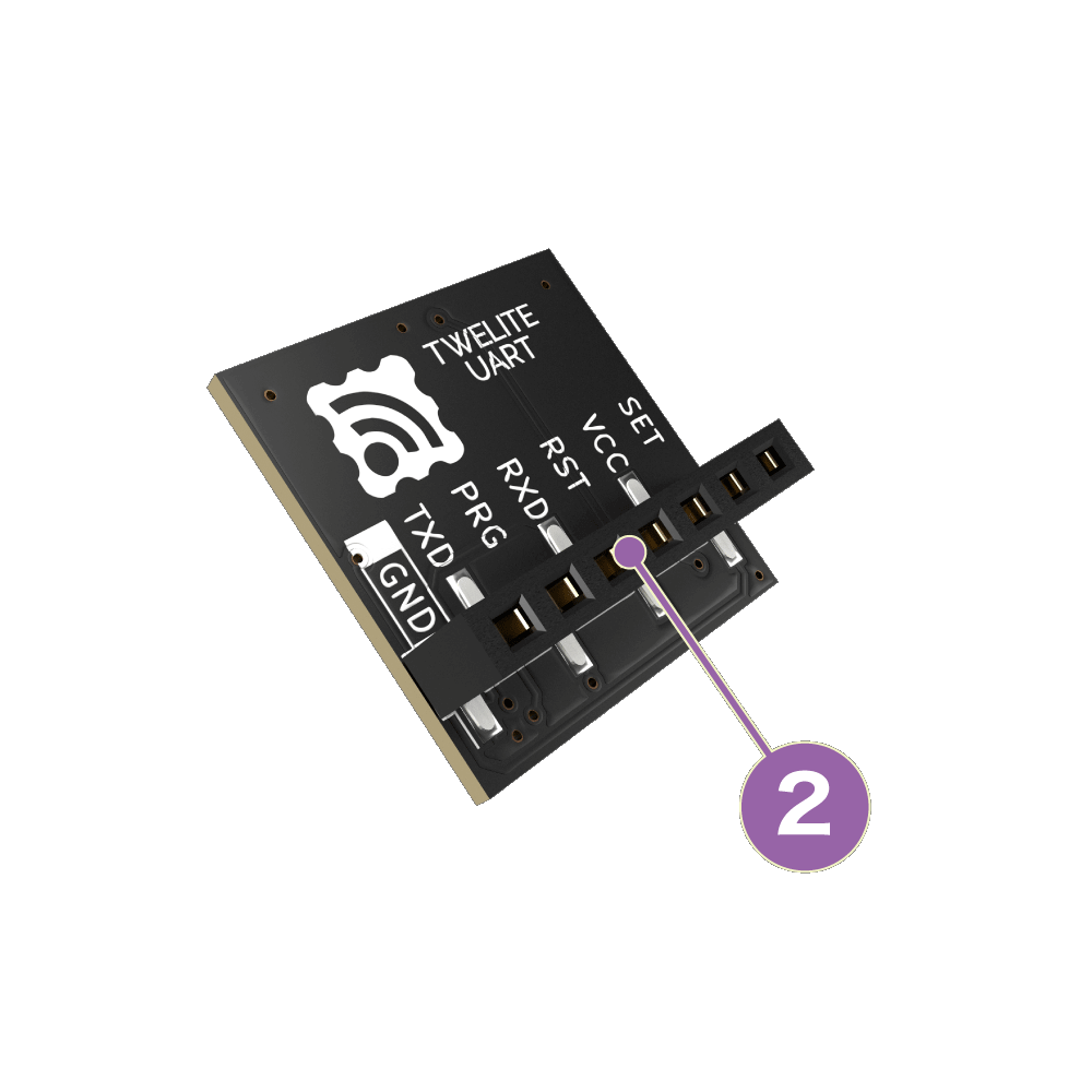 TWELITE UART U型 裏面パーツ配置