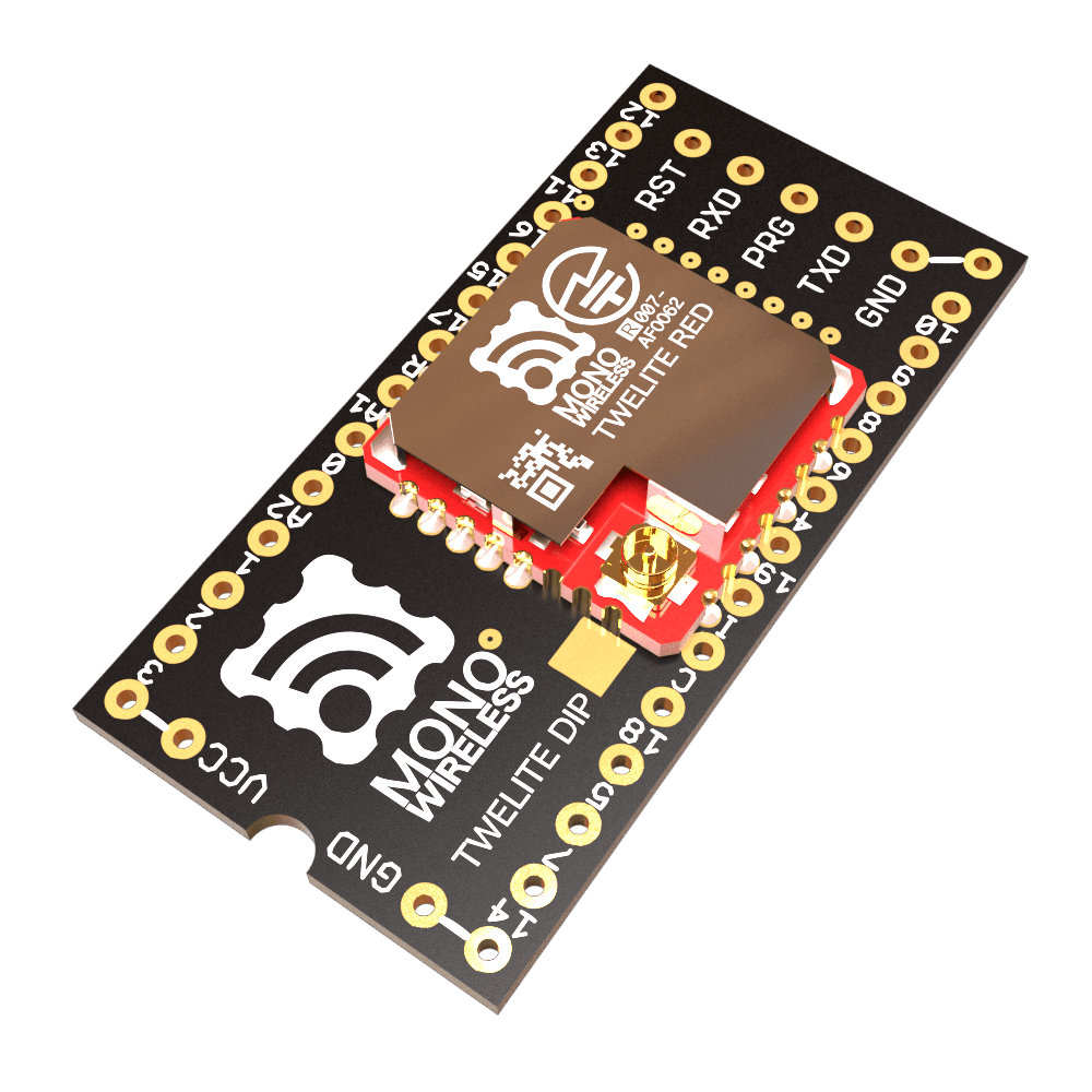 TWELITE DIP-トワイライトディップ 同軸コネクター ピンヘッダ端子なし MW-R-DP-U